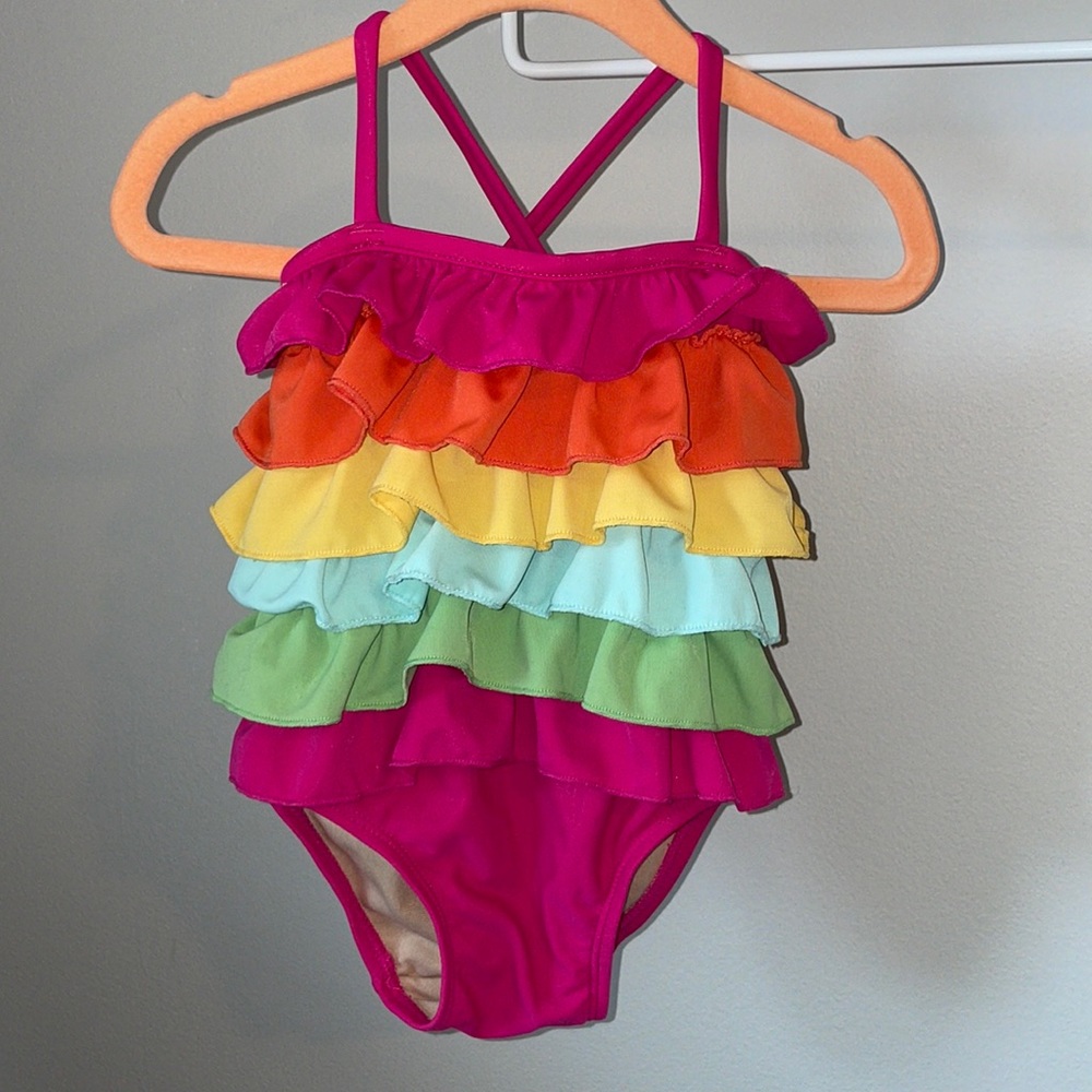 Baby Gap Rainbow Swimming Suit Sz 6-12 Months